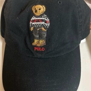 Mens 2023 Winter Themed Collectible Polo Bear Hat by Polo Ralph Lauren